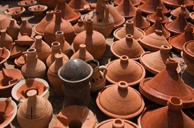 Tagines in the market